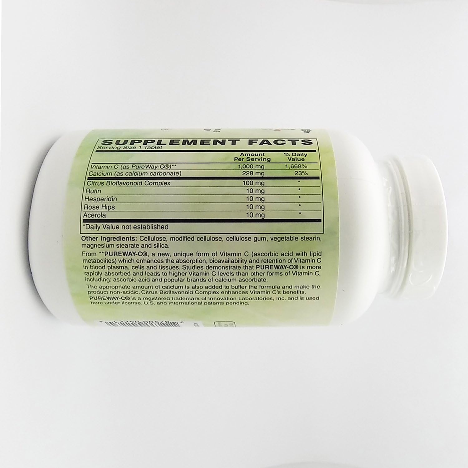 Holly Hill Health Foods PureWay-C 1000 MG Tablets with Bioflavonoids, Buffered - 180 Count