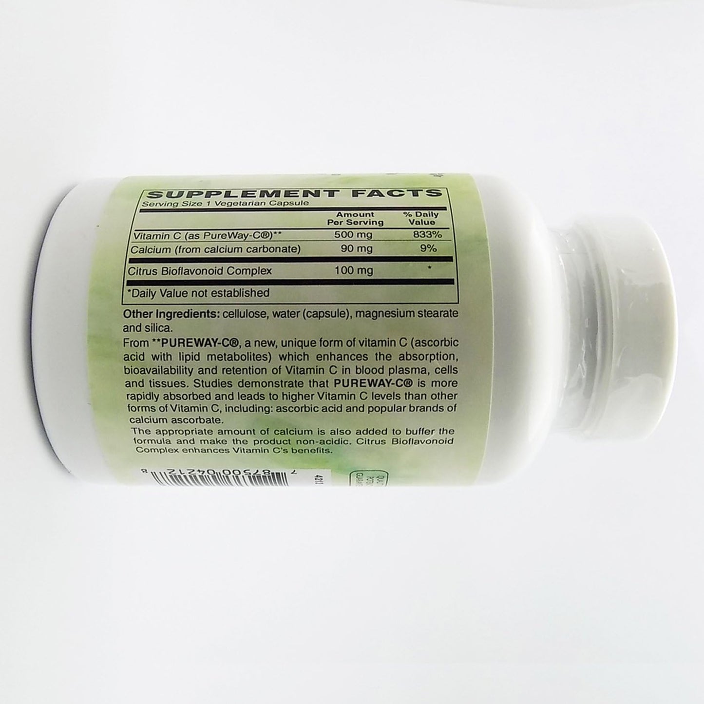 Holly Hill Health Foods PureWay-C 500 MG with Bioflavonoids - Buffered Vegetarian Capsules (120 Count)