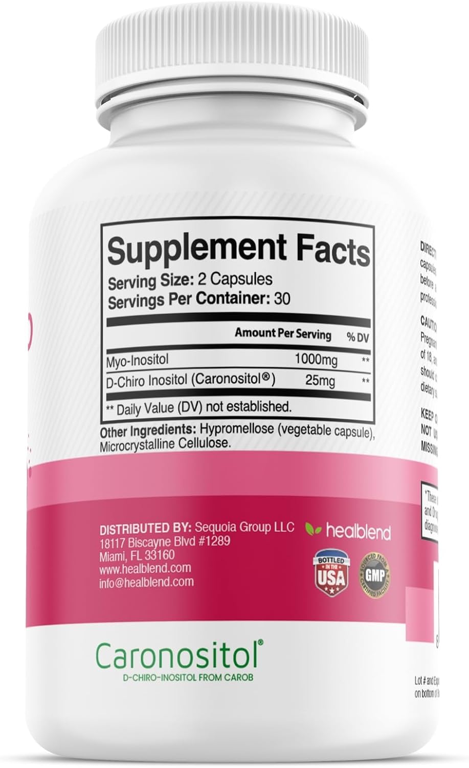 Hormonal Balance & Fertility Support Supplement Blend for Women - Myo & D-Chiro Inositol Plus (3 Pack)