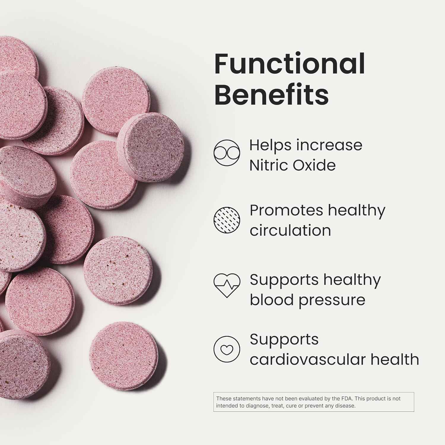 HumanN Neo40 Professional - Daily Heart & Circulation Support - Methylfolate, Beet Root Powder, Hawthorn Berry, L-citrulline - 60 Dissolvable Tablets