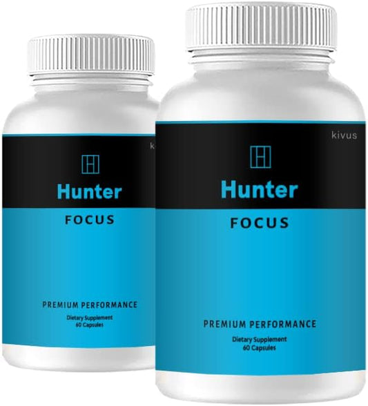 Hunter Focus Advanced Health Capsules - 2 Pack of Kivus Hunter Focus Capsules (120 Capsules)