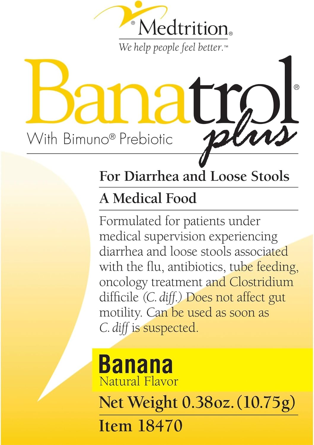 HUSSELL Banatrol Plus (Banana) - Natural Digestive Support Dietary Supplement