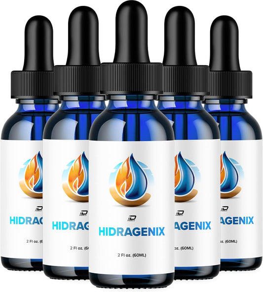Hydragenix Liquid Drops - Advanced Formula for Wellness Support (5 Pack, 300 ML) - New 2024 Formula