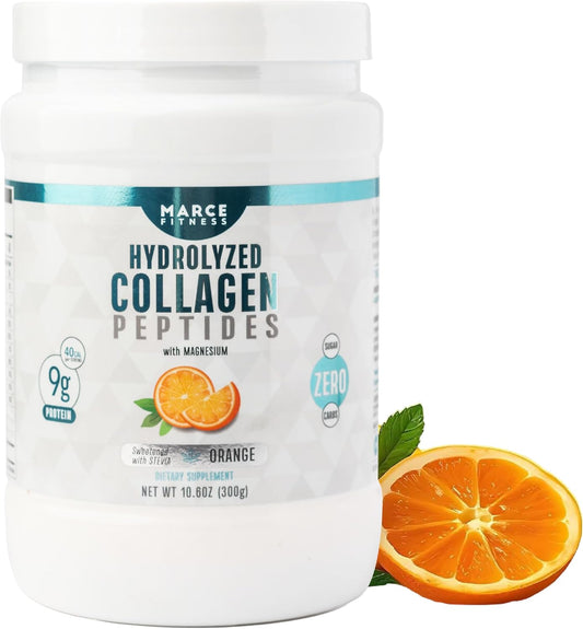 Hydrolyzed Collagen Supplement in Orange Flavor by MARCE FITNESS