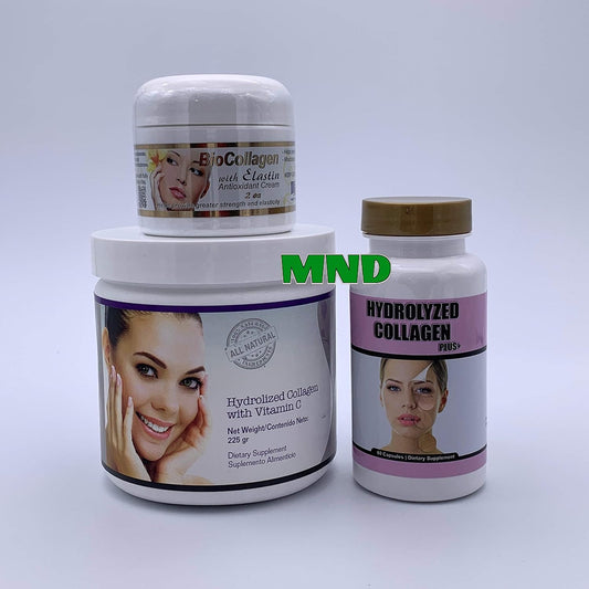 Hydrolyzed Collagen with Vitamin C Powder for Healthy Hair and Skin Elasticity