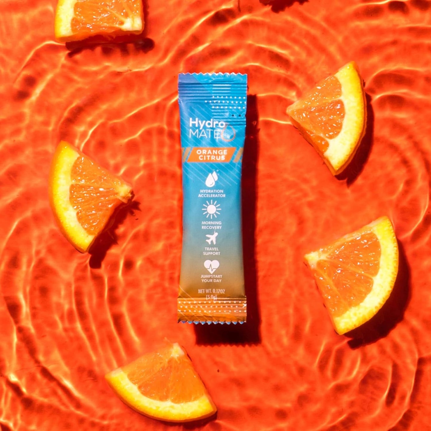 HydroMATE Electrolytes Powder Packets - 16 Instant Hydration Packets with Vitamin C and Low Sugar for Fast Recovery