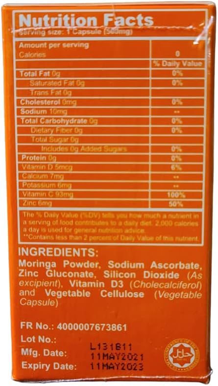 IAM WORLDWIDE Amazing Pure Organic Capsules with IMMUNERGY Vitamin C - Boost Your Immune System Today