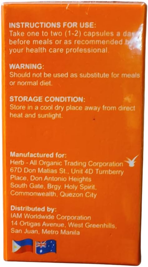 IAM WORLDWIDE Amazing Pure Organic Capsules with IMMUNERGY Vitamin C - Boost Your Immune System Today