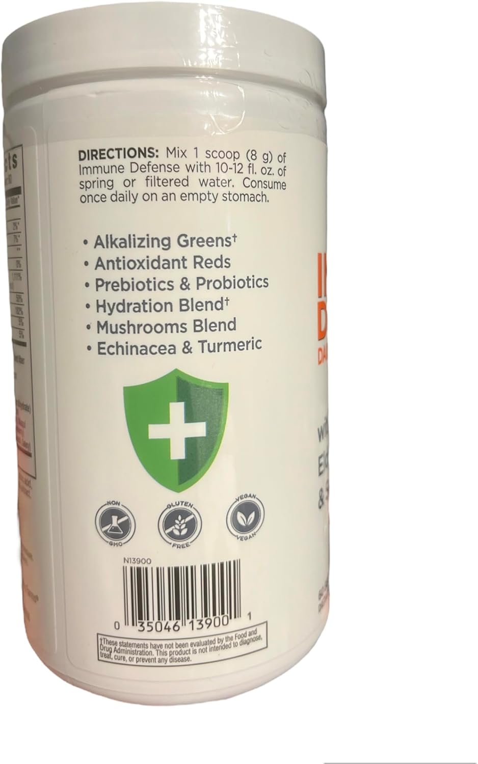Immune Defense Superfoods with Vitamin C, D3, Elderberry, Zinc - Daily Support 16.9oz