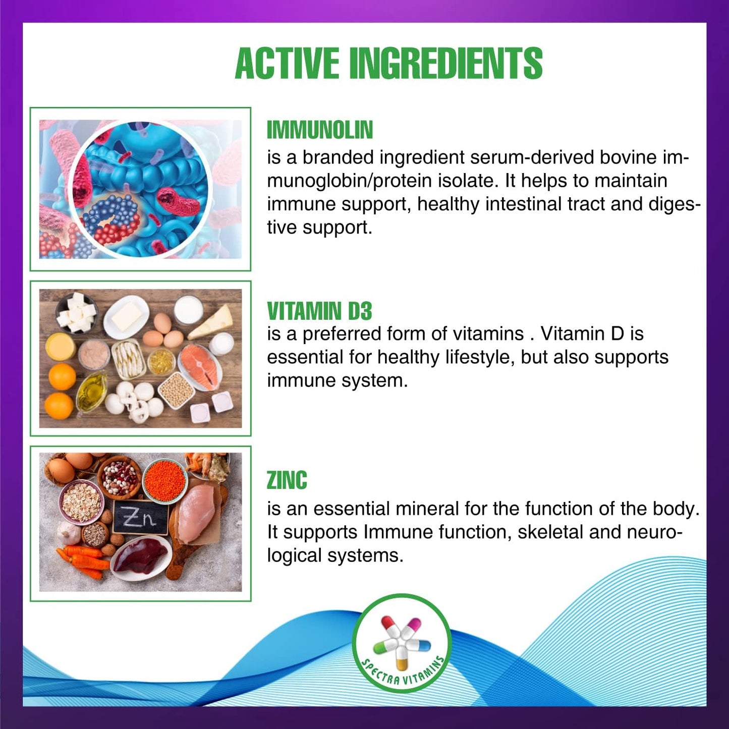 Immune Guard Natural Immunity Booster with Vitamind D3, Zinc, Immunolin, and Ellagic Acid - 30 Capsules