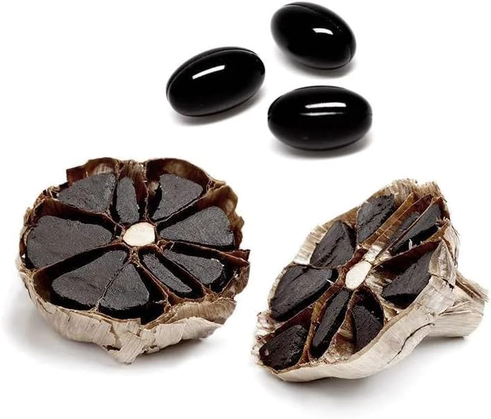 Immune Health Support: Fermented Black Garlic Extract Capsule with Vitamin B - Swiss Energy Herbs, 20 Pieces