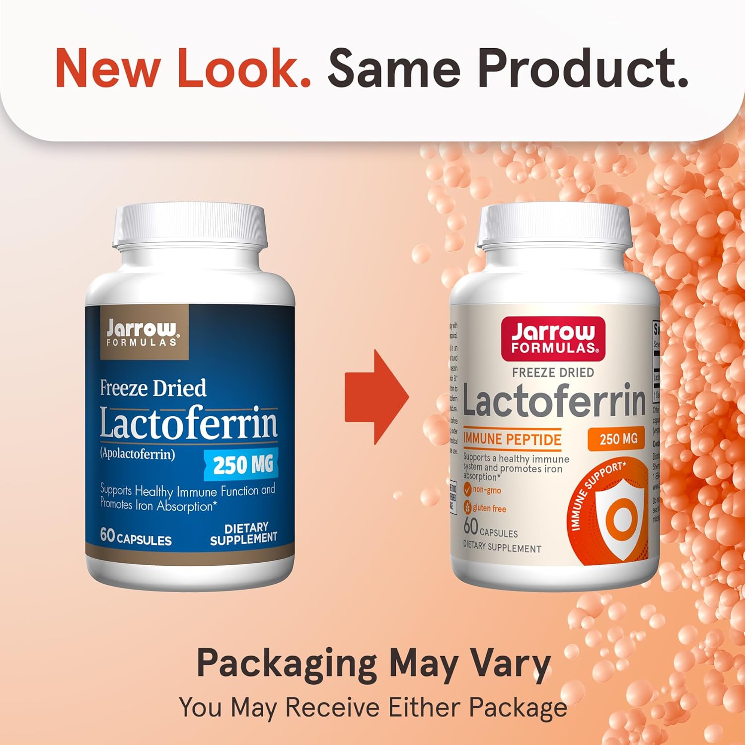 Immune Support Combo: Jarrow Formulas Lactoferrin 250mg + RepHresh Pro-B Probiotic 30 Capsules for Women