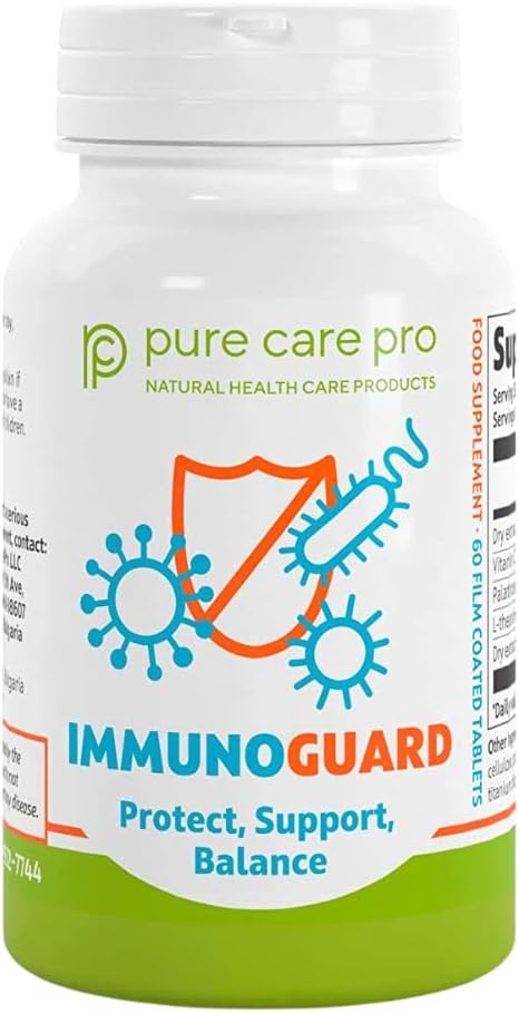 Immune System Support Herbal Supplement - Pure Care Pro Immunoguard, 60 Tablets