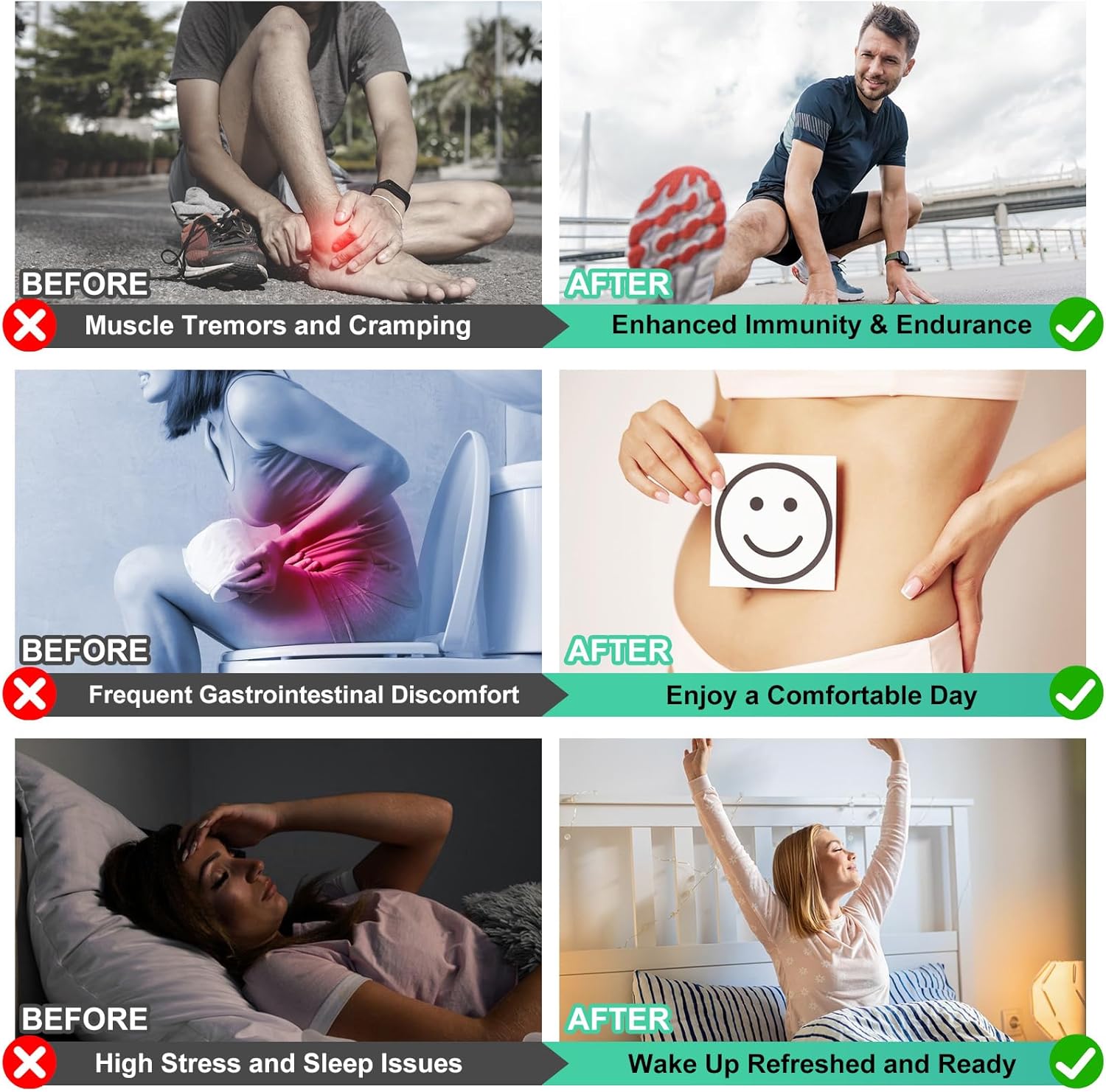 Immunity & Energy Boost Sea Moss Black Seed Oil Capsules with Ashwagandha Ginger Turmeric Vitamin D3 - 60 Count