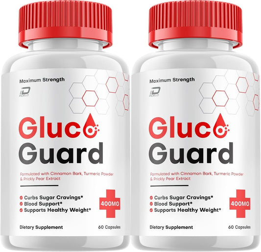 Indelo GlucoGuard Capsules - Natural Advanced Supplement for Healthy Glucose Levels - 2 Pack (120 Capsules)