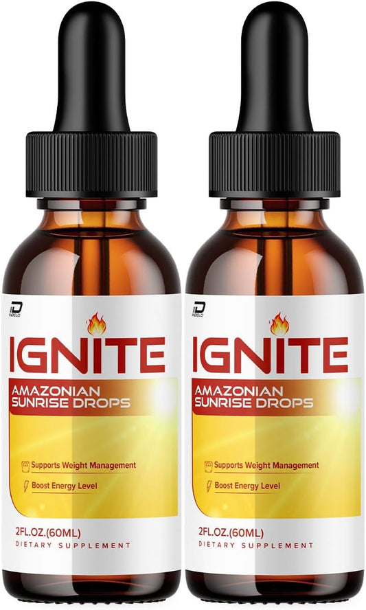 Indelo Ignite Amazonian Sunrise Drops - Liquid Supplement for Advanced Daily Health Support - 2 Pack, 2 Month Supply - Reviews