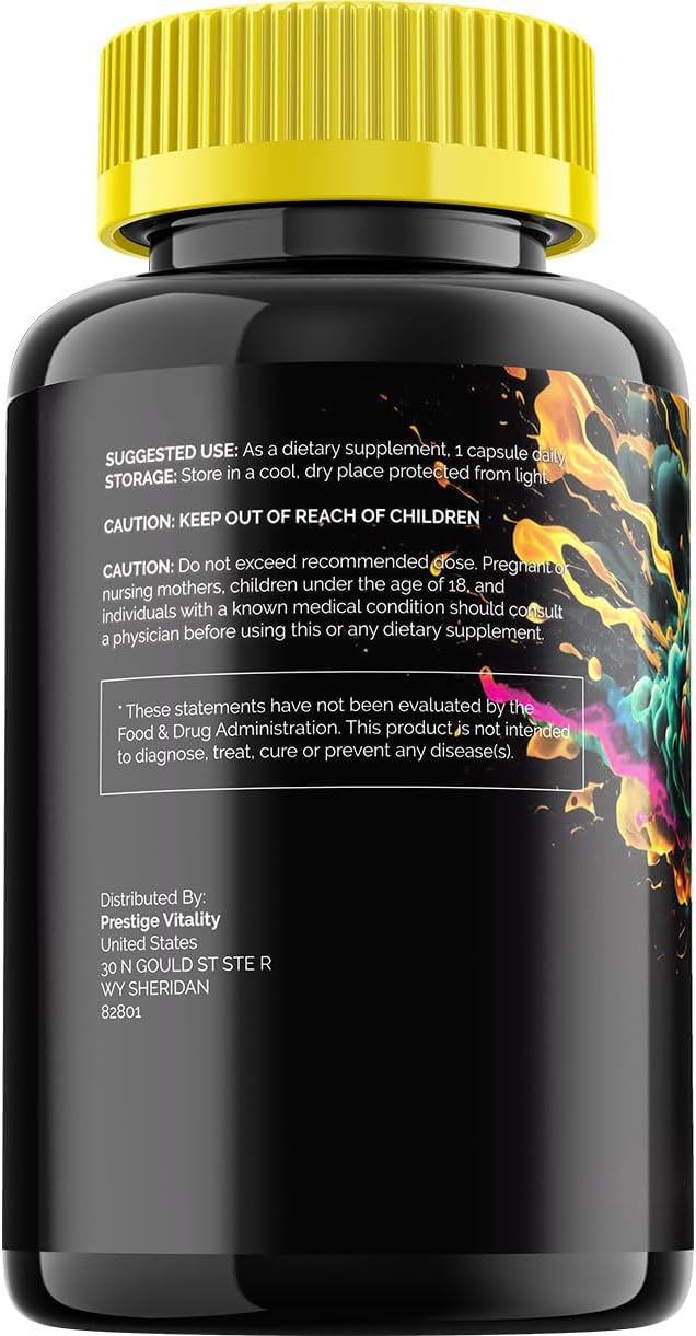 Indelo IQ Blast Pro Brain Supplement Capsules - All-Natural Maximum Strength Formula for Enhanced Memory and Focus - 60 Capsules