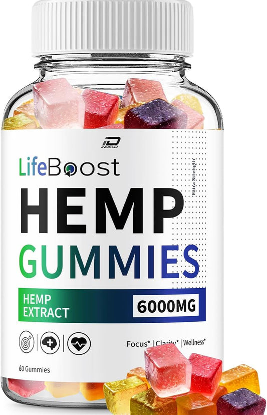 Indelo LifeBoost metabolism booster Gummies with metabolism booster Seed Extract for Tinnitus Support - All Natural Herbal Supplement for Health and Wellness (60 Gummies)