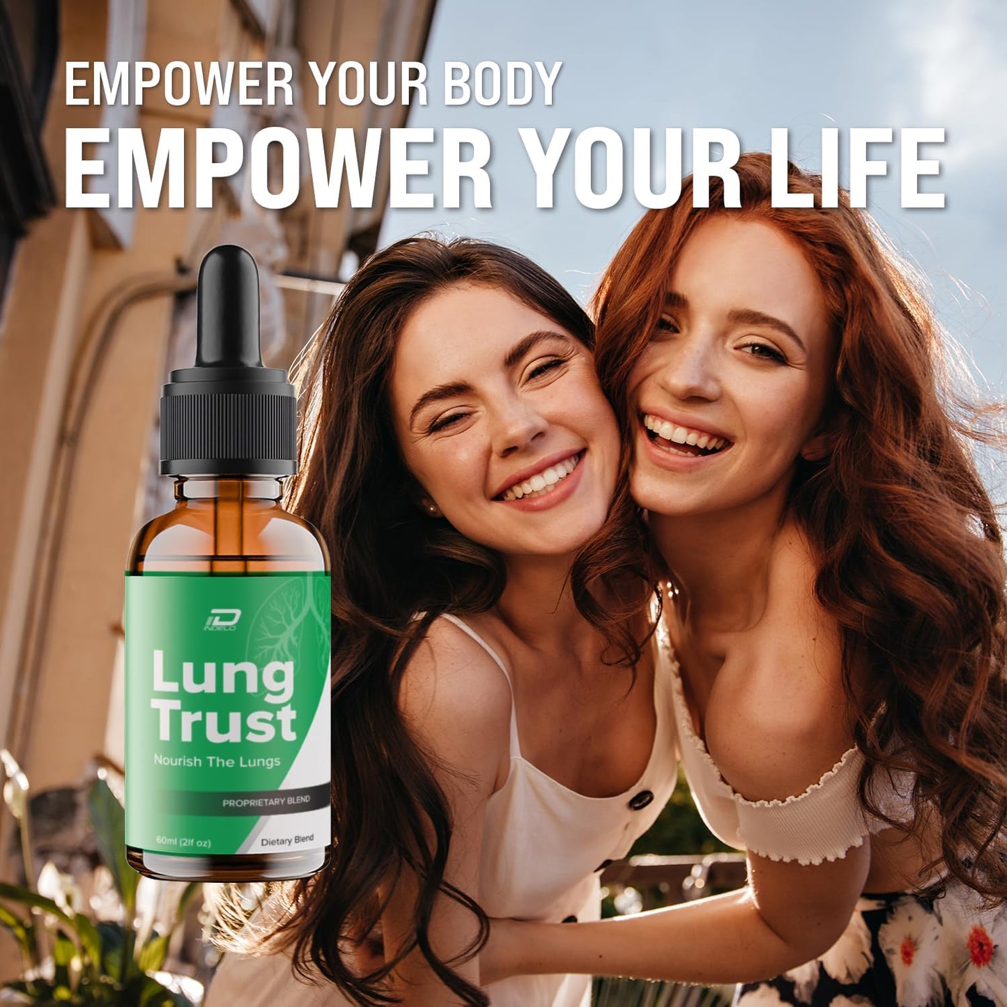 Indelo Lung Trust Liquid Drops - Advanced Formula for Maximum Lung Support (3 Pack - 3 Month Supply)
