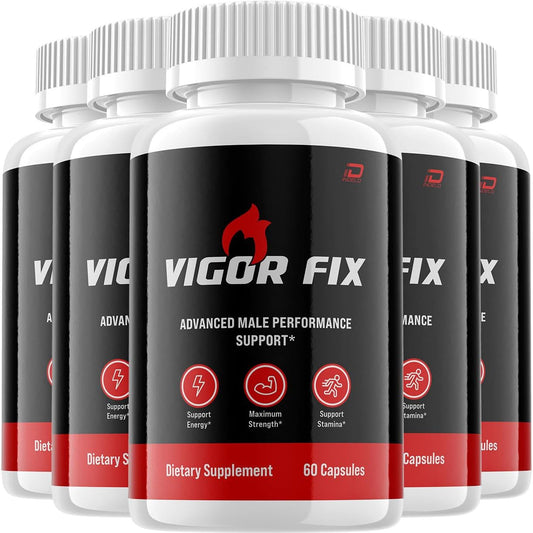 Indelo VigorFix for Men Capsules - Advanced All Natural Dietary Supplement (5 Pack - 300 Capsules)