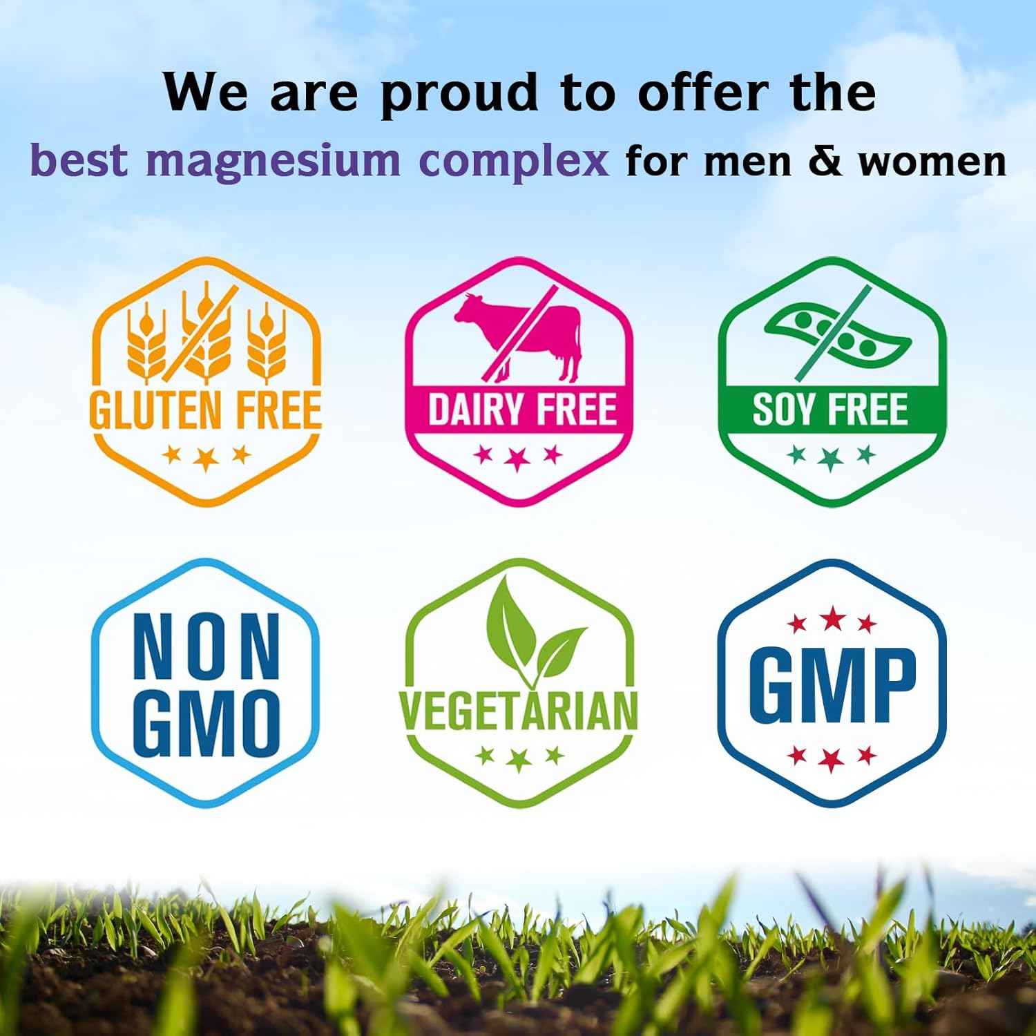 Innate Vitality Magnesium Complex 6-in-1, 1160mg Per Serving, Rest & Digestion, Magnesium Glycinate & Citrate, High Absorption, 120 Vegan Capsules