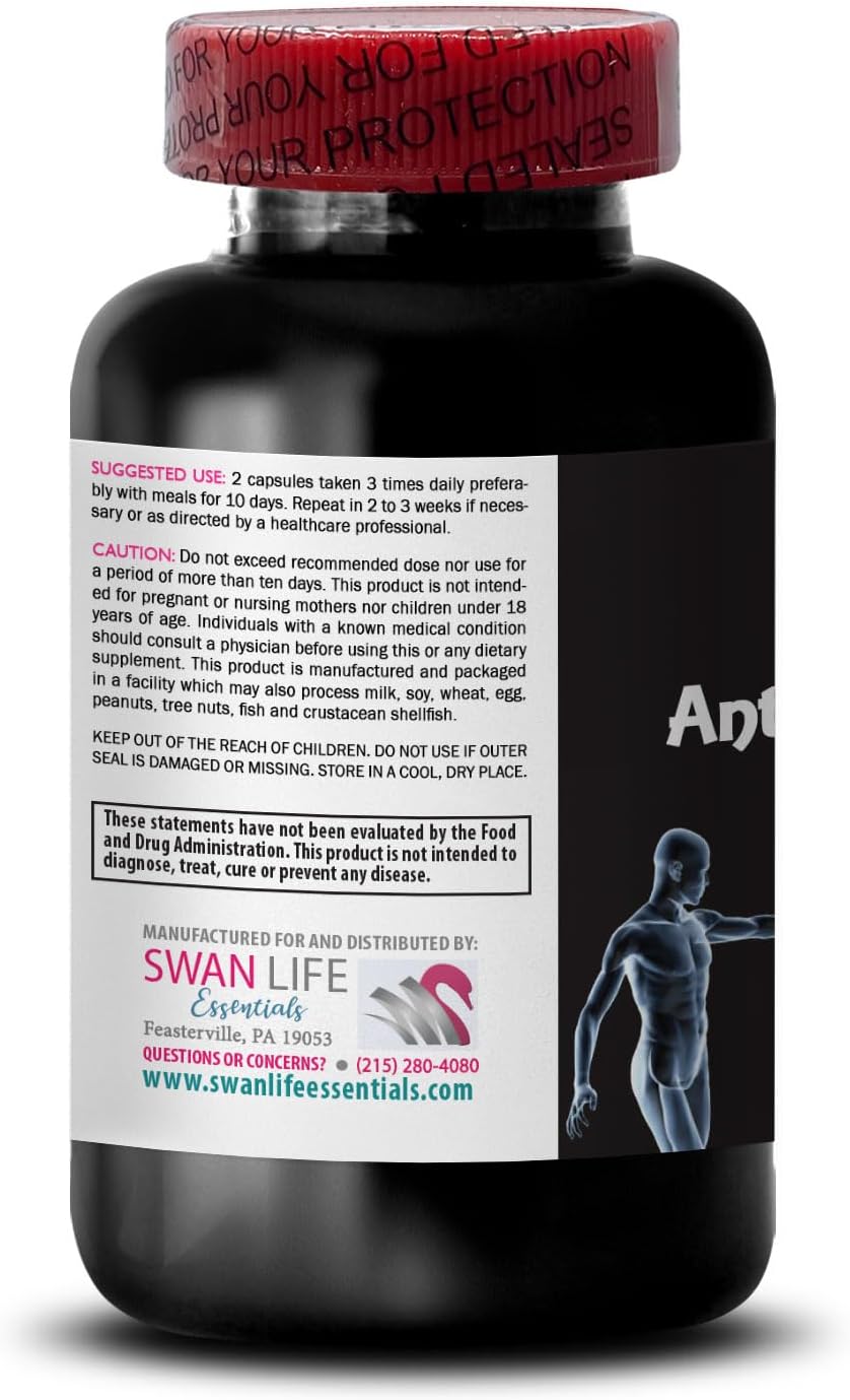 Inner Detox Anti-Parasite Complex - Daily Wellness Support - Herbal Blend for Clean Pathways - 180 Capsules