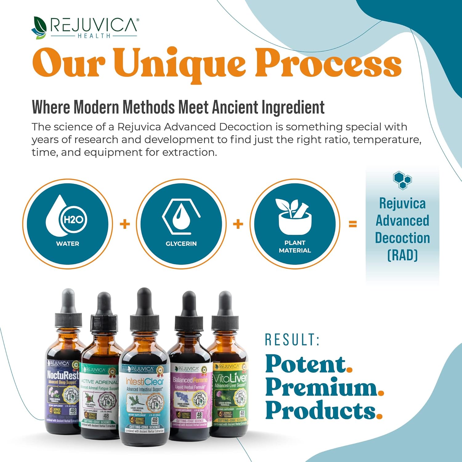 IntestiClear by Rejuvica Health: Herbal Liquid Intestinal Cleanse with Liver Support - Wormwood, Black Walnut, Ginger - Fast Absorption