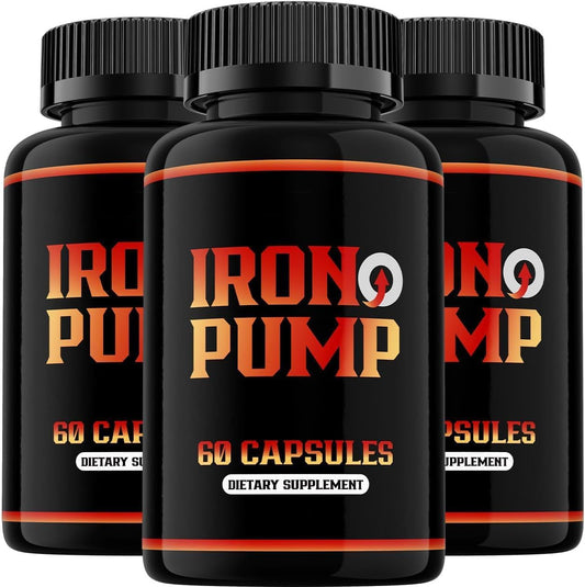 Iron Pump Max Support Dietary Supplement - 180 Capsules Pack