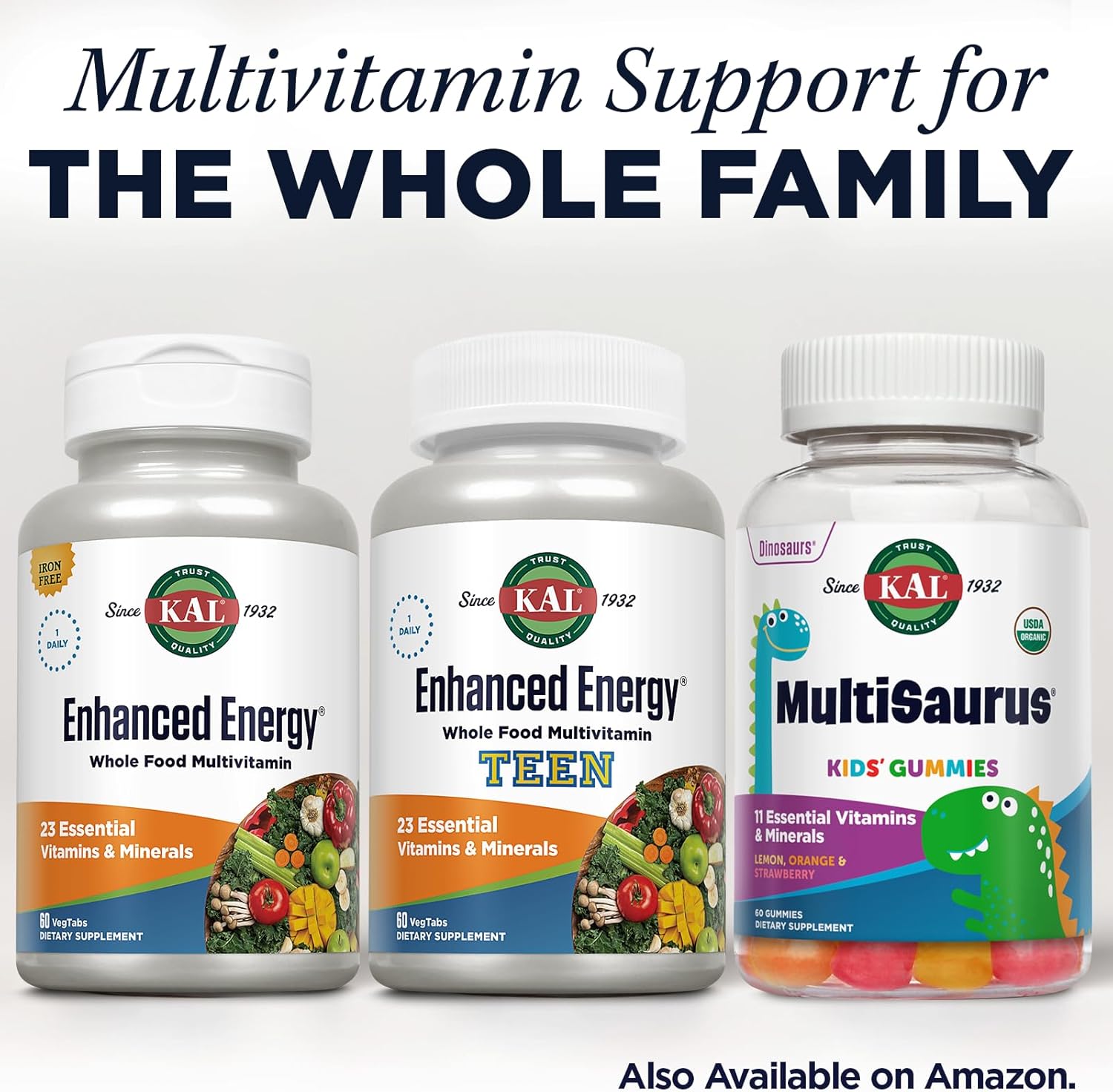 Iron-Rich Whole Food Chewable Multivitamin with 23 Essential Nutrients & Super Foods - Mango Pineapple Flavor, 60-Day Guarantee - 60ct.
