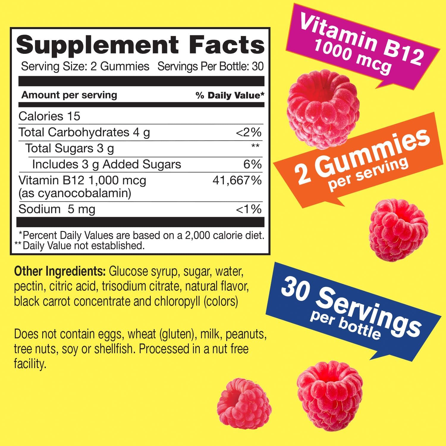 Iron, Vitamin C, and B12 Gummies Bundle - Tasty Vitamin Supplement, Gluten-Free, GMO-Free Chewables