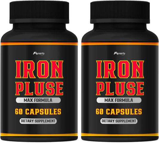 IronPulse Max Formula Capsules - 2 Pack for Iron Support and Energy Boost