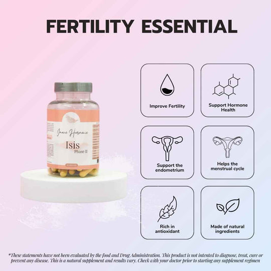 Isis Phase 2 – Conception | Natural PCOS Dietary Supplement with Vitamin B6 Helps Regulate hormonal Activity to Support Conception, luteal Phase and Menstrual Cycle | 60 Capsules