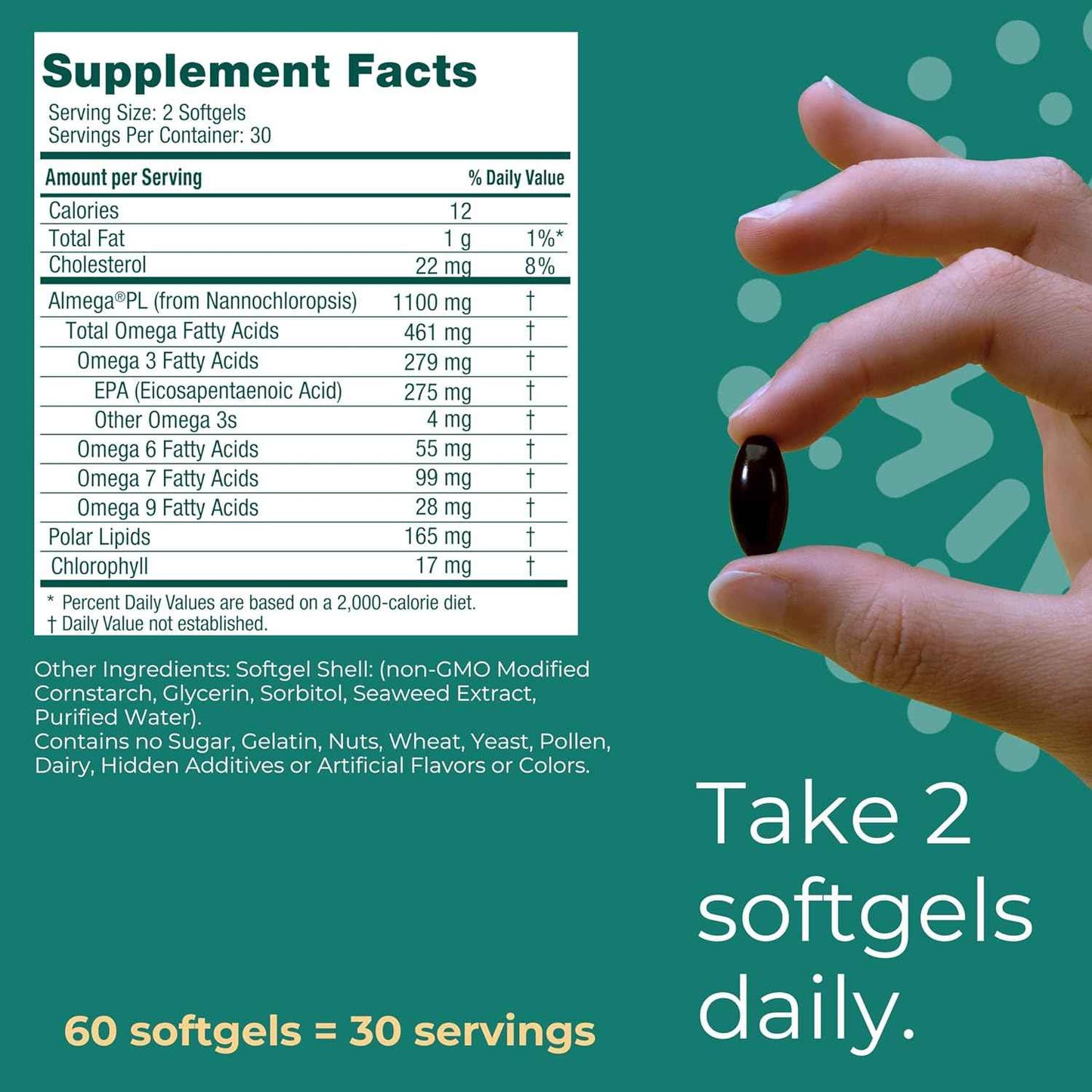 Iwi Life Heart Omega-3, 60 Softgels (30 Servings), Vegan Plant-Based Algae Omega Fatty Acids + EPA, Heart Health Support Dietary Supplement, Krill & Fish Oil Alternative, No Fishy Aftertaste