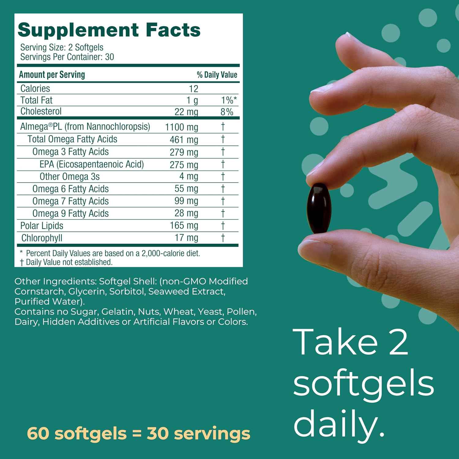 Iwi Life Heart Omega-3, 60 Softgels (30 Servings), Vegan Plant-Based Algae Omega Fatty Acids + EPA, Heart Health Support Dietary Supplement, Krill & Fish Oil Alternative, No Fishy Aftertaste