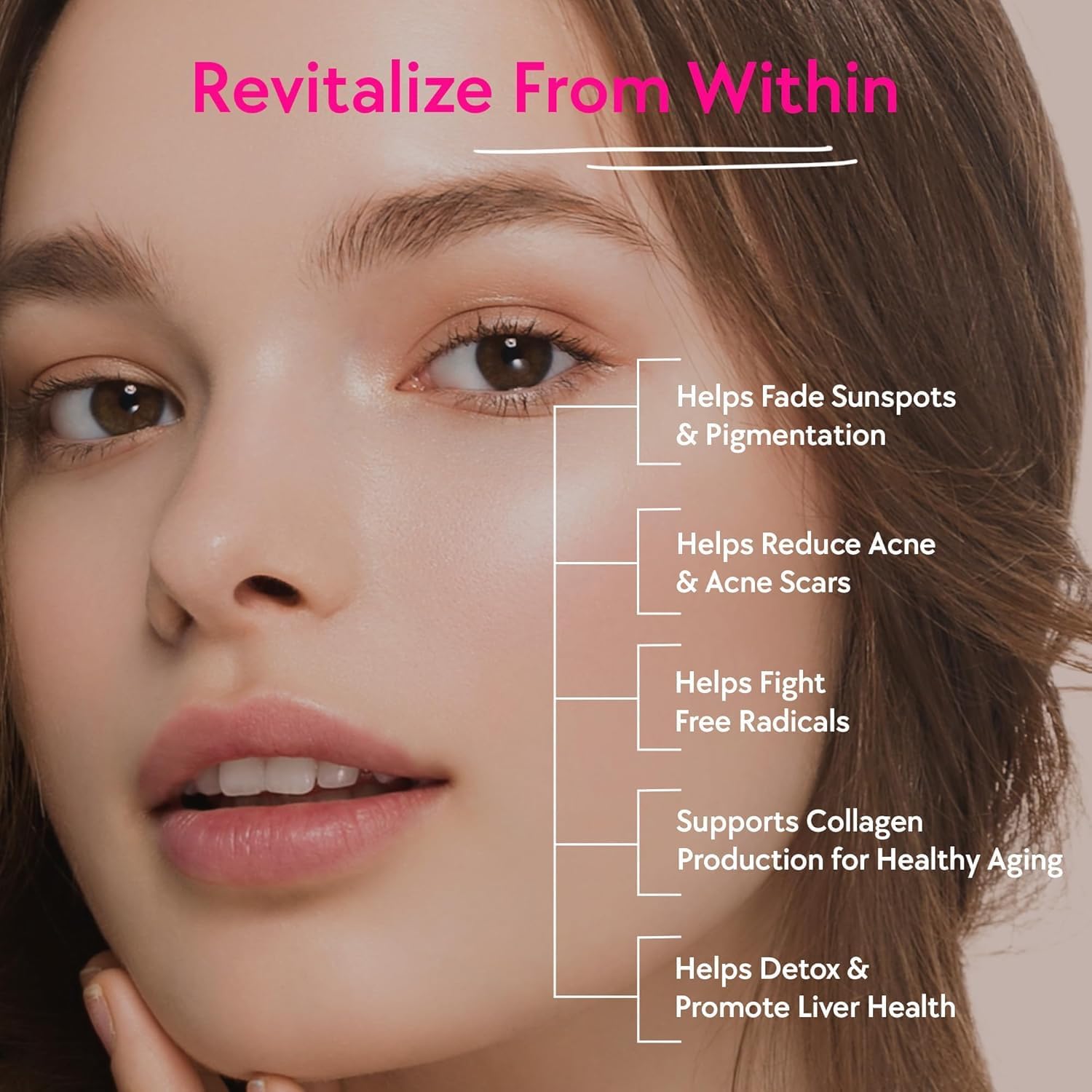 Japanese Glutathione & Vitamin C Effervescent Tablets for Clear, Glowing Skin - 20 Tablets, Sugar-Free Strawberry-Lemon Flavor