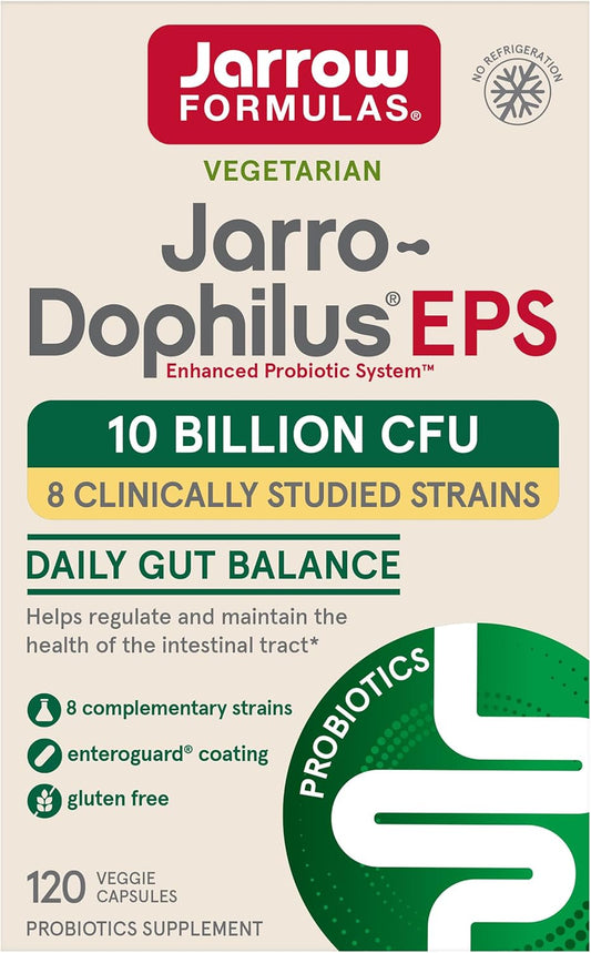 Jarrow Formulas Jarro-Dophilus EPS 120 CT Vegetarian Capsules for Digestive Health