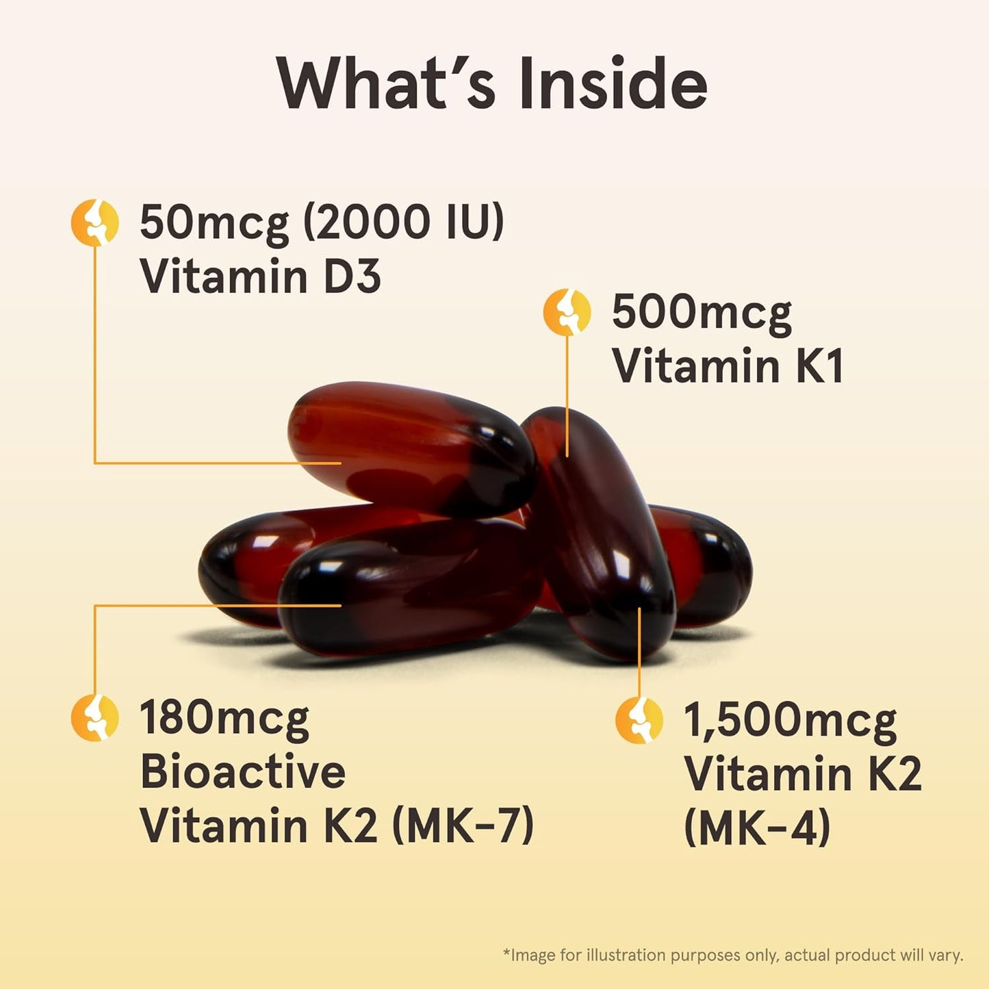 Jarrow Formulas K-Right Vitamin K Complex Softgels - Bone & Cardiovascular Health - 60 Servings - Vitamin K2 MK-7 - Gluten Free - Pack of 12