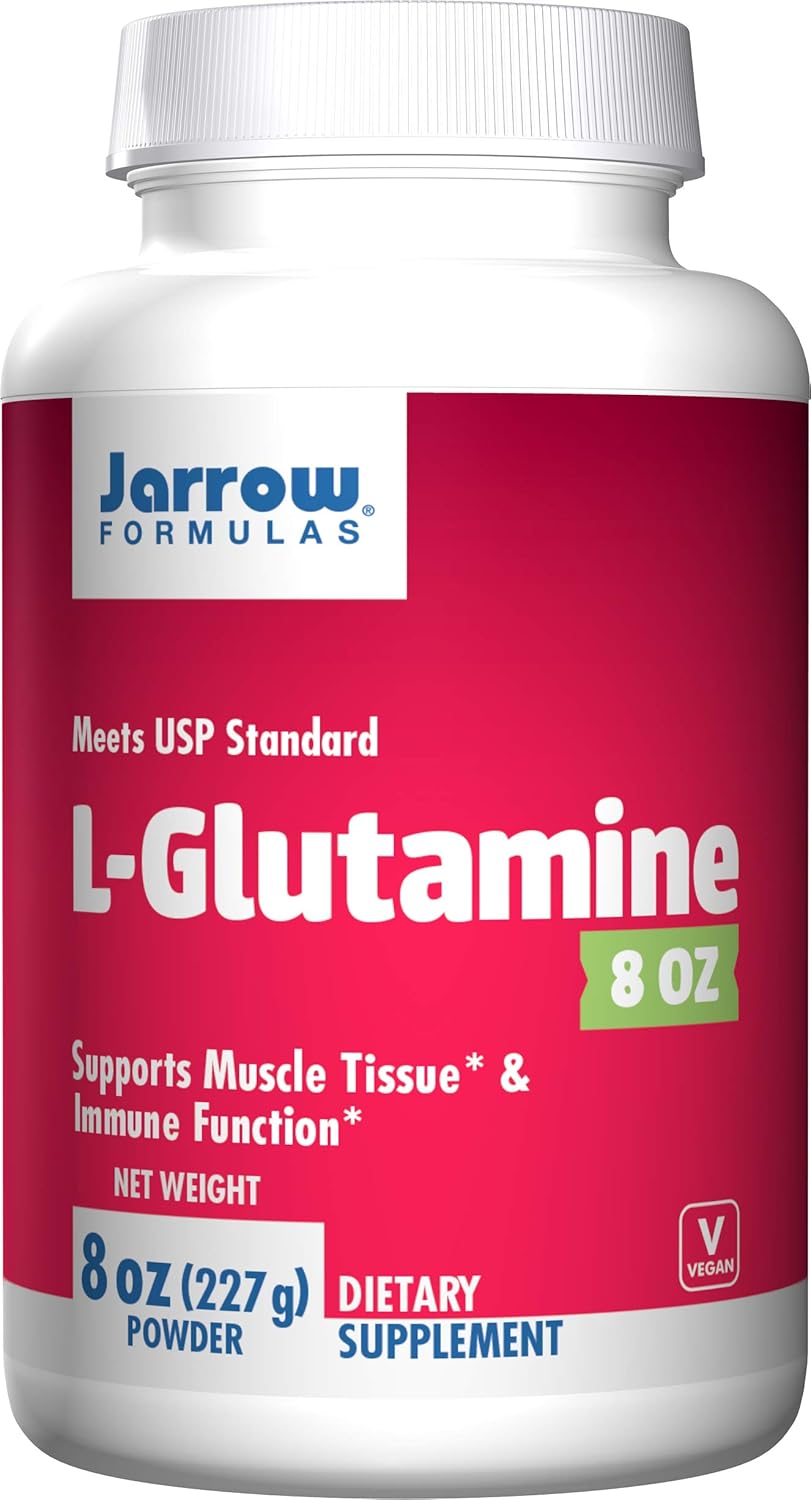 Jarrow Formulas L-Glutamine Powder - 8 Oz - Supports Muscle Tissue & Immune Function