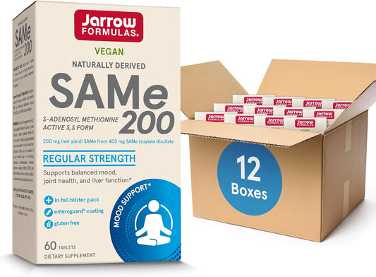 Jarrow Formulas Same 200 mg Tablets for Joint Health, Liver Function & Brain Metabolism - 720 Tablets, 60-Day Supply