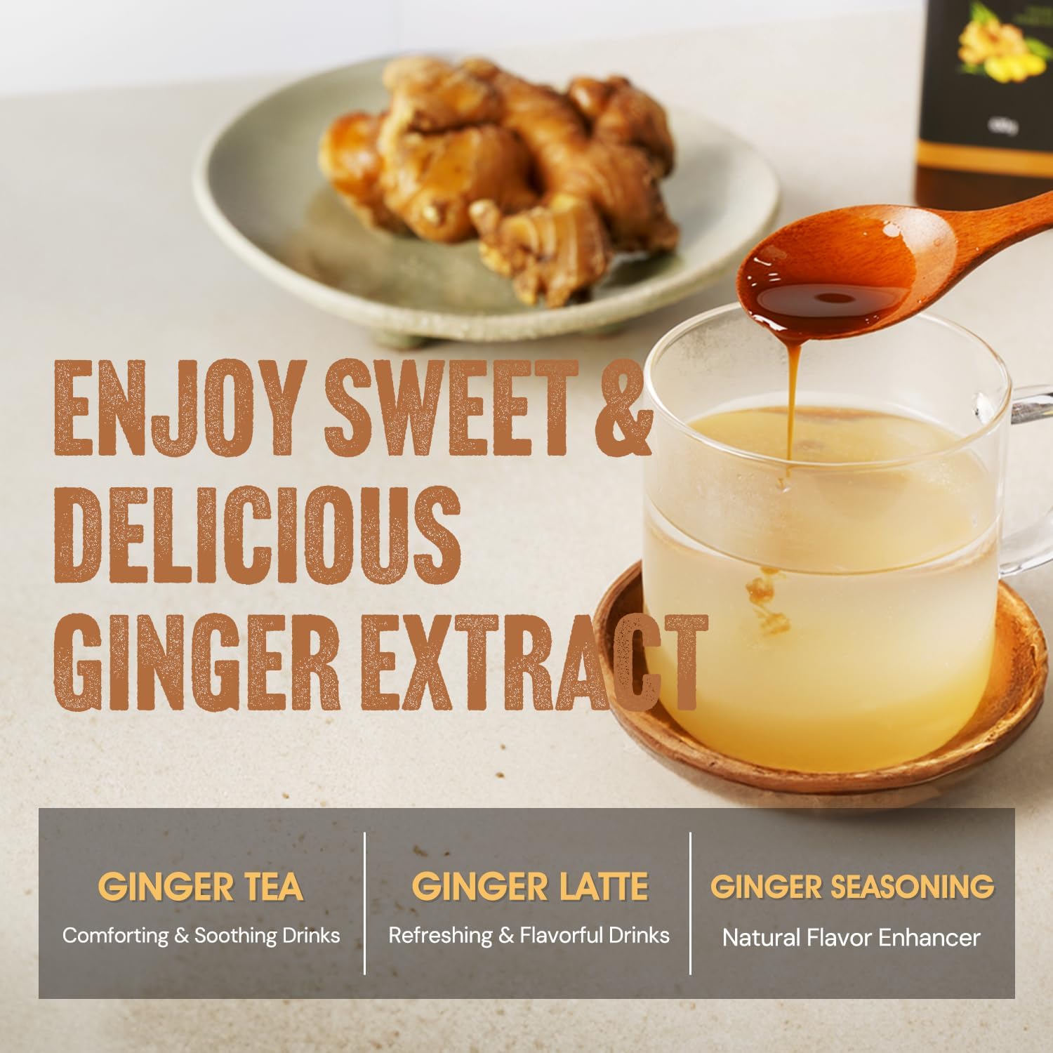JEONGSEONSAWEE Korean Ginger Extract Concentrate Supplement, 420g