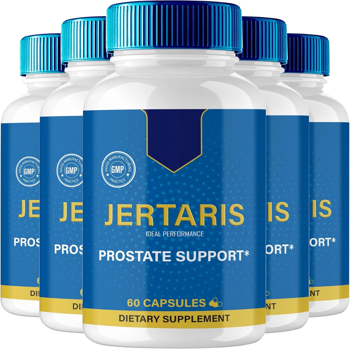 Jertaris Prostate Health Supplement Capsules - Extra Strength Formula for Optimal Performance (5 Pack)