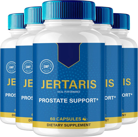 Jertaris Prostate Health Supplement Capsules - Extra Strength Formula for Optimal Performance (5 Pack)