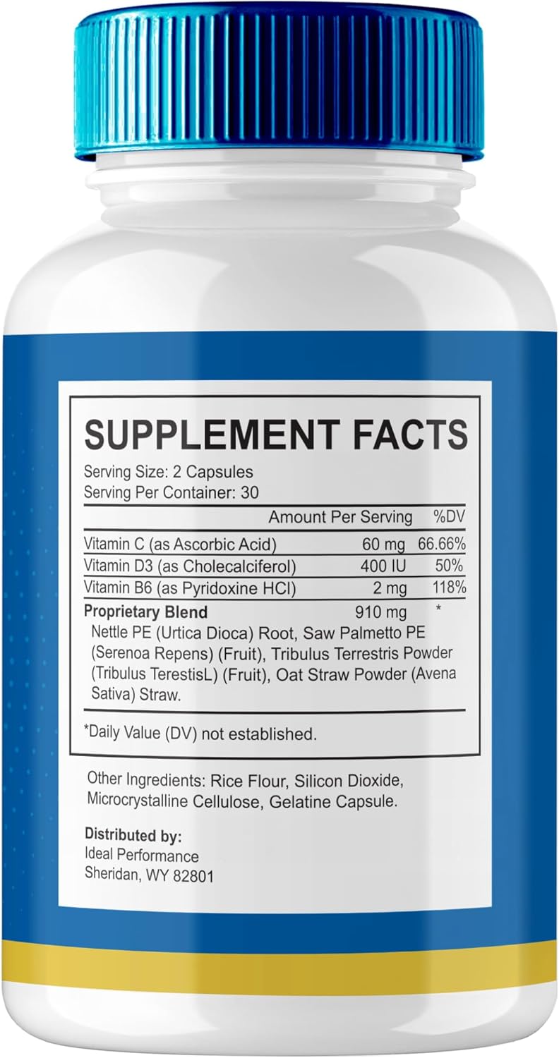 Jertaris Prostate Health Supplement Capsules - Extra Strength Formula for Optimal Performance (5 Pack)