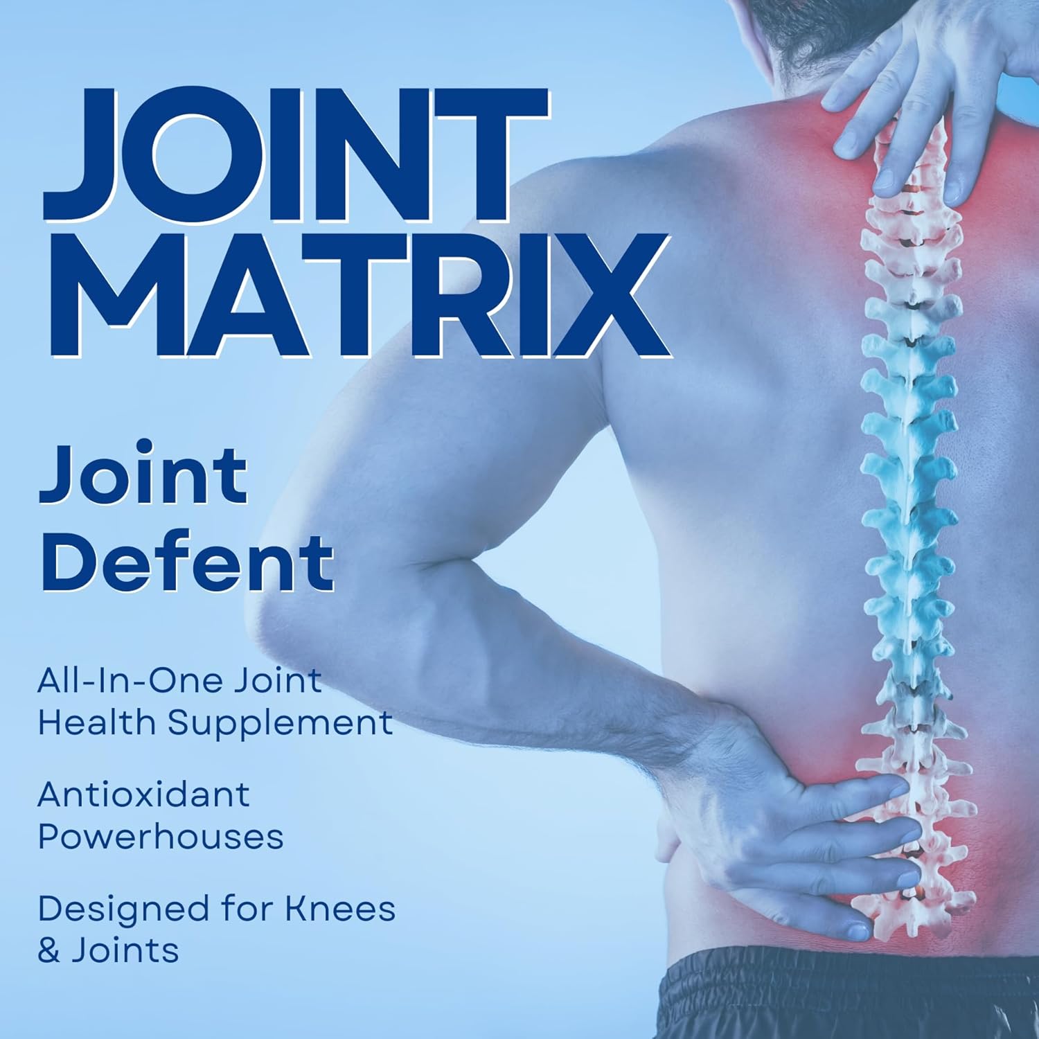 Joint Matrix PRO Supplement Powder for Knee and Joint Support - Cartilage Health, Mobility, Flexibility - Glucosamine and Chondroitin - 1 Bottle