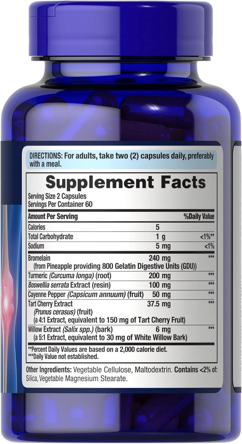 Joint Support Complex with Bromelain, Boswellia, and Turmeric - 120 Capsules