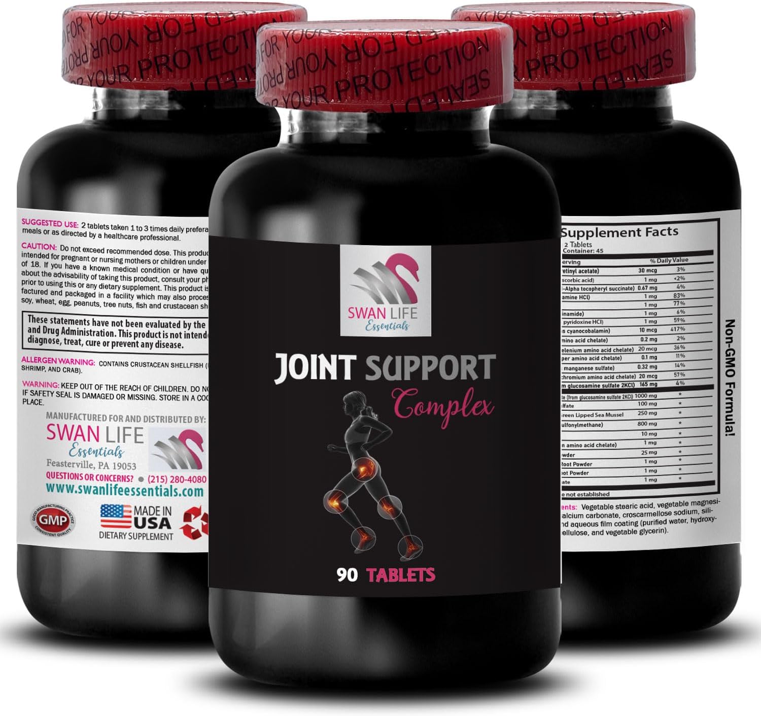 Joint Support Complex with Chondroitin, MSM, and Boron - Glucosamine Blend for Joint Movement Support - 270 Tablets