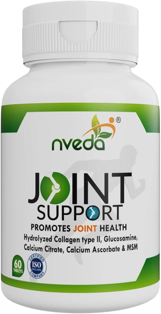 Joint Support Supplement with Collagen Type 2, Glucosamine, Calcium, MSM - 60 Capsules