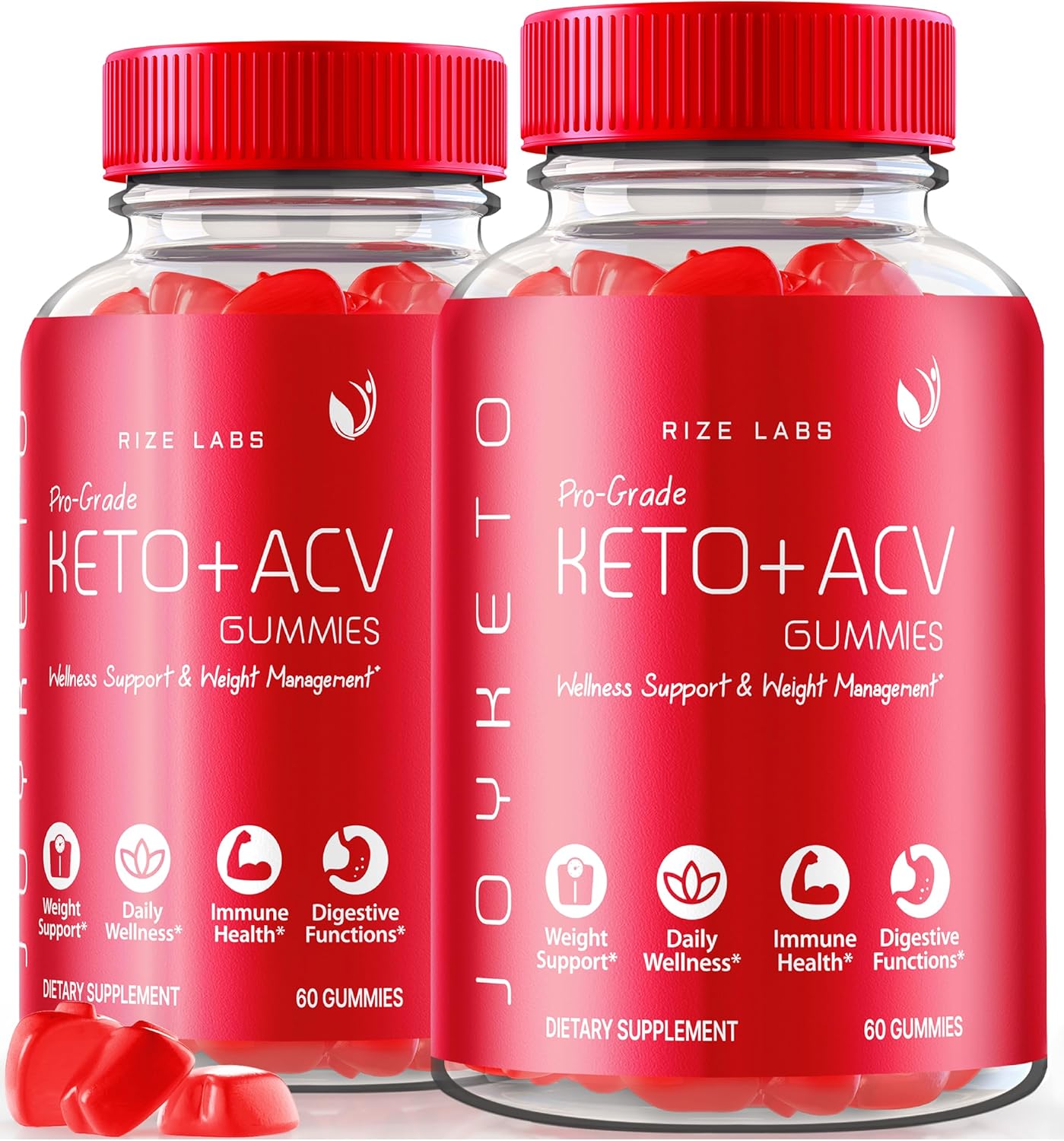 Joy Keto Plus ACV Gummies Pack of 2 for Advanced  Slimming Formula  and Improved Digestion - Official Reviews of Joy Keto ACV Gummies with Vitamin B12 (120 Gummies)