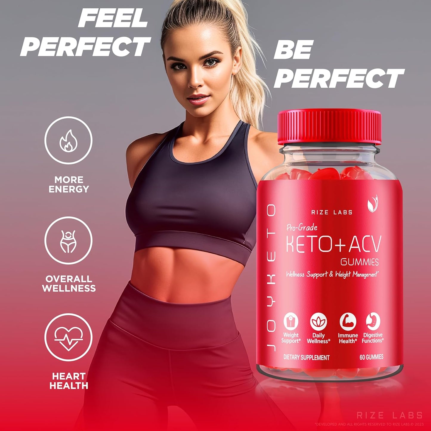 Joy Keto Plus ACV Gummies Pack of 2 for Advanced  Slimming Formula  and Improved Digestion - Official Reviews of Joy Keto ACV Gummies with Vitamin B12 (120 Gummies)