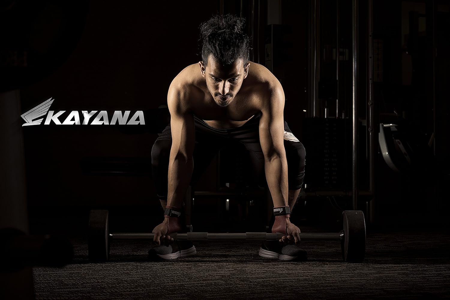KAYANA Leather Gymnastics Hand Grips - 2 Hole Design for Palm Protection and Wrist Support in Cross Training, Weightlifting, and More
